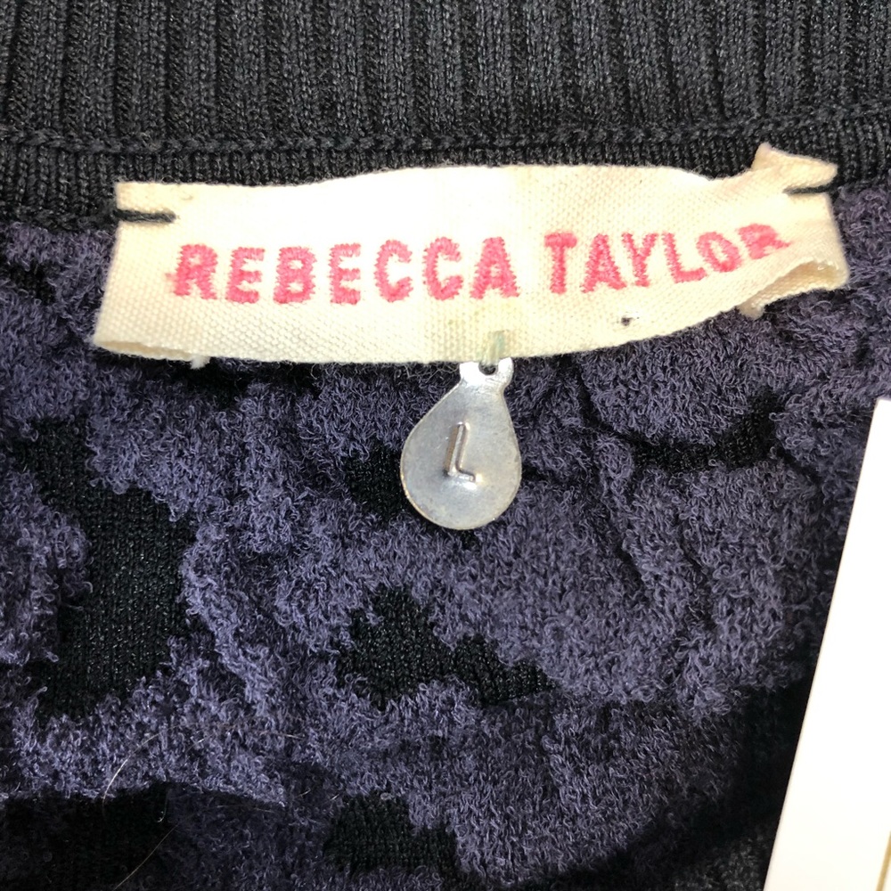 Rebecca Taylor Leopard Print Sweater Large Nylon Blend Chic Pullover - Picture 6 of 7
